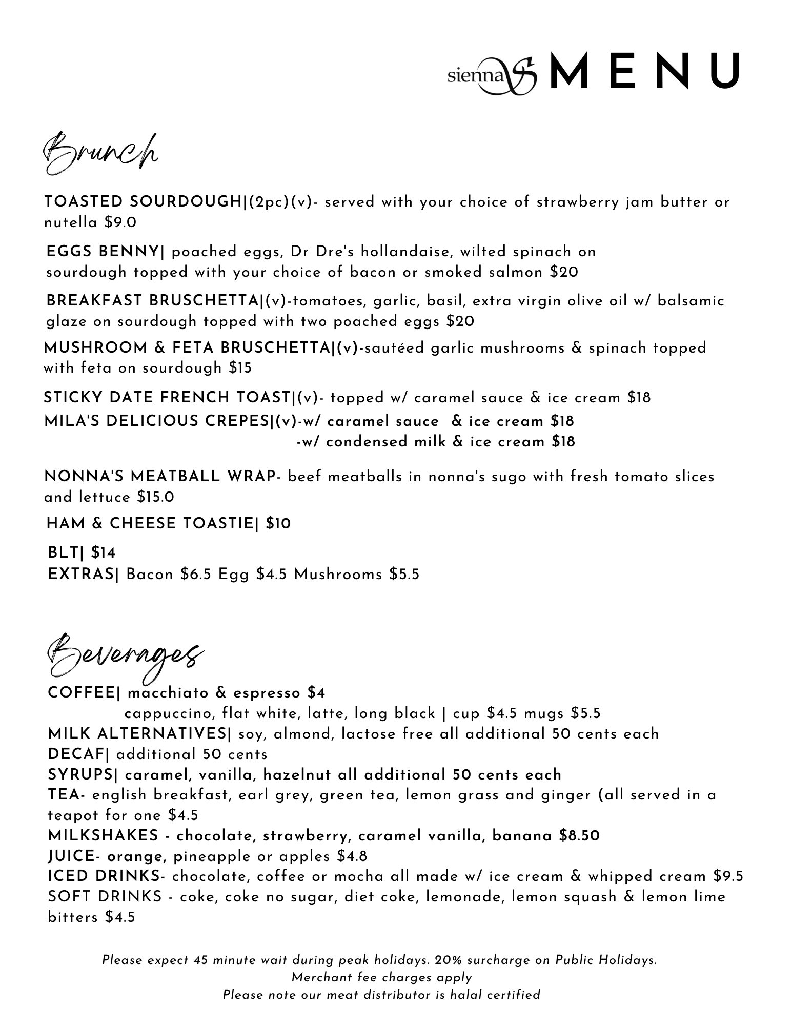 Green Illustrated Pizza Menu (2) – Sienna's Restaurant